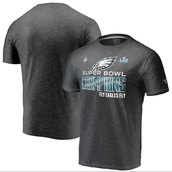 Philadelphia Eagles NFL Super Bowl LII Champions T-Shirt Black Youth XLarge XL - Picture 1 of 8